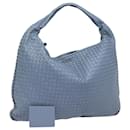 BOTTEGA VENETA INTRECCIATO Hobo Shoulder Bag Leather Blue Auth yk13498 - Autre Marque