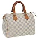 LOUIS VUITTON Handtasche Speedy 25 Damier Azur N41534 LV Auth 83072 - Louis Vuitton