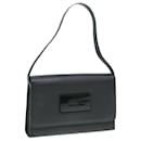 GUCCI Shoulder Bag Enamel Black 001 3064 002058 Auth ac3140 - Gucci