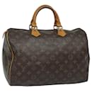 LOUIS VUITTON Sac à main Monogram Speedy 35 M41524 LV Auth 82795 - Louis Vuitton