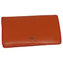 CHANEL COCO Marque Portefeuille Cuir Orange CC Auth bs16185 - Chanel