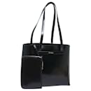 GUCCI Tote Bag aus lackiertem Leder Schwarz Outlet Auth ac3126 - Gucci