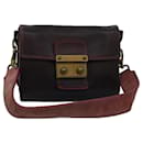 Miu Miu Shoulder Bag Leather Brown Auth yk13784