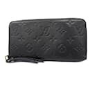 Cartera larga Louis Vuitton Monogram Empreinte Zippy M60571 Noir