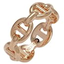 Bague Hermes Chaine d'Ancre Anchaîne PM K18PG Or Rose - Hermès