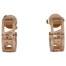 Tiffany Atlas K18PG Pink Gold Half Hoop Earrings - Tiffany & Co