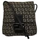 Fendi Zucchino Canvas Shoulder Bag