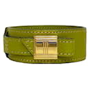 Hermes Artemis Charm Bracelet in Green Leather - Hermès