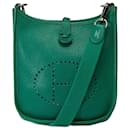 Bolsa HERMES Evelyne em Couro Verde - 101720 - Hermès