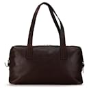 Brown Burberry Leather Handbag