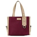 Rote Burberry-Canvas-Handtasche