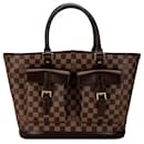 Sac tote Manosque GM Damier Ebene Louis Vuitton marron