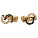 Boucles d'oreilles clip en or plaqué CD Dior