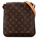 Braune Louis Vuitton Monogram Musette Salsa Schultertasche mit kurzem Tragegurt