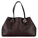 Brown Gucci Guccissima Twins Tote