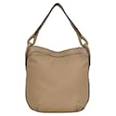 Sac à épaule en cuir beige Loewe