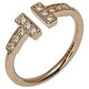 Anillo de banda Tiffany T Diamond Wire en oro rosa de 18 quilates - Tiffany & Co