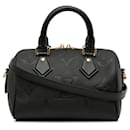 Louis Vuitton Black Monogram Giant Empreinte Speedy Bandouliere 20