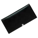 Salvatore Ferragamo Dark Green Bi-fold Long Wallet