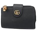 Portefeuille en cuir Gucci GG Marmont Bamboo