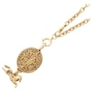 Chanel Gold Necklace mit dem Pferdemarkierung Coco