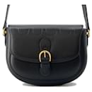 Bolso de hombro de cuero negro Gucci