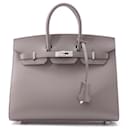 Bolso Hermes Birkin 25 en cuero Epsom Etain - Hermès