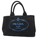 Borsa a mano Prada in tela Canapa nera