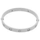 Cartier Love Bracelet Half Diamond in White Gold