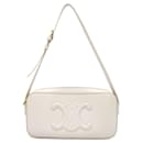 Celine Ivory Leather Shoulder Bag - Céline