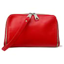 Bottega Veneta Red Leather Clutch Bag