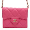 Chanel Chain Wallet in Pink Caviar Leather