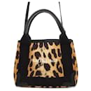 Balenciaga Leopard Navy Cabas XS Handbag