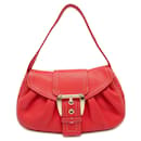 Celine Red Leather Shoulder Bag - Céline