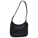 Coach Shoulder Bag Leather Black Auth am6529