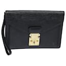 LOUIS VUITTON Epi Serie Dragonne Hand Bag Black Noir M52612 LV Auth bs15975 - Louis Vuitton