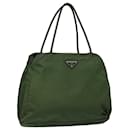 PRADA Borsa a mano in nylon khaki Auth fm3617 - Prada