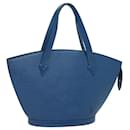 LOUIS VUITTON Bolsa de Hombro Epi Saint Jacques Azul M52275 LV Auth 83121 - Louis Vuitton