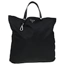 Sac fourre-tout PRADA en nylon noir Auth bs15995 - Prada