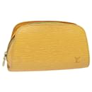 LOUIS VUITTON Epi Dauphine PM Pouch Jaune M48449 LV Auth 82347 - Louis Vuitton