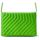 Bolsa de ombro de couro verde Balenciaga