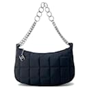 Sac à épaule en chaîne noir Chanel