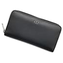 Christian Dior Long Wallet in Black Calfskin