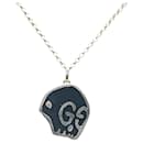 Silver Gucci Sterling Silver Ghost Pendant Necklace