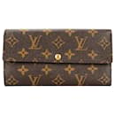 Portefeuille long Sarah en toile Monogram Louis Vuitton