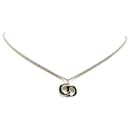 Silver Dior Silver CD Necklace