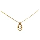 Gold Dior Gold Plated CD Necklace