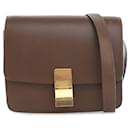 Borsa a tracolla Celine Small Classic Box marrone - Céline