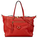 Red Louis Vuitton Monogram Empreinte Lumineuse PM Satchel