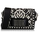 Black Dior Medium Embroidered Dio(r)evolution Flap Crossbody Bag